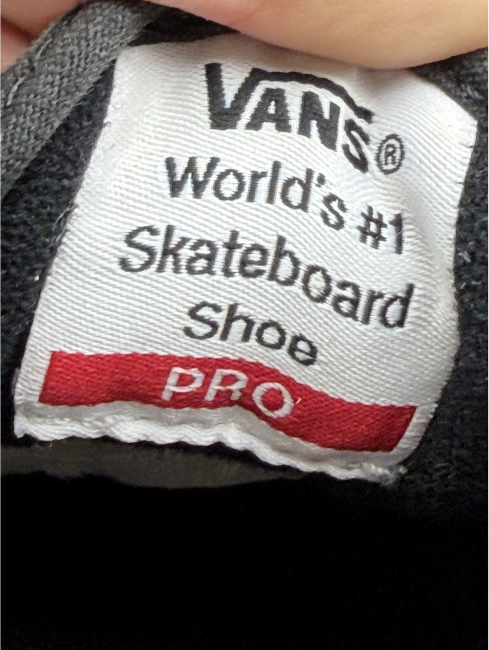 Vans Old Skool Pro Black and White Gume Suede Canvas Skate Shoes, Size 10 - Picture 6 of 8